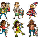 eurovision song contest cartoon characters